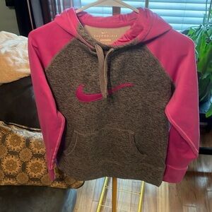 Nike therma fit pull on sweatshirt, NWOT. Size medium. Pink almost purple/white